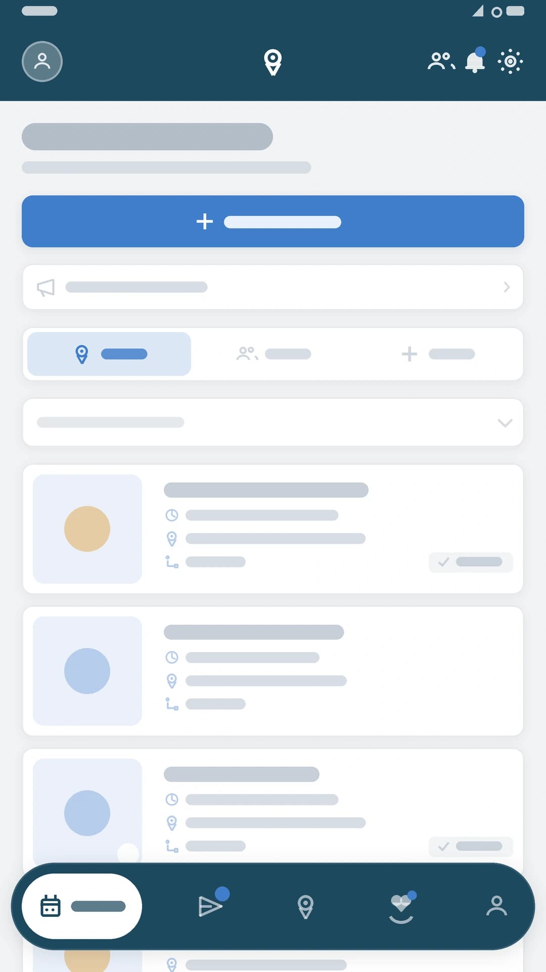 Liste des activités disponibles dans Pinz.