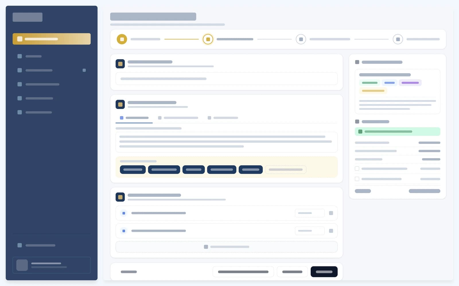 Vue abstraite de l’interface utilisée par une entreprise pour publier une offre.